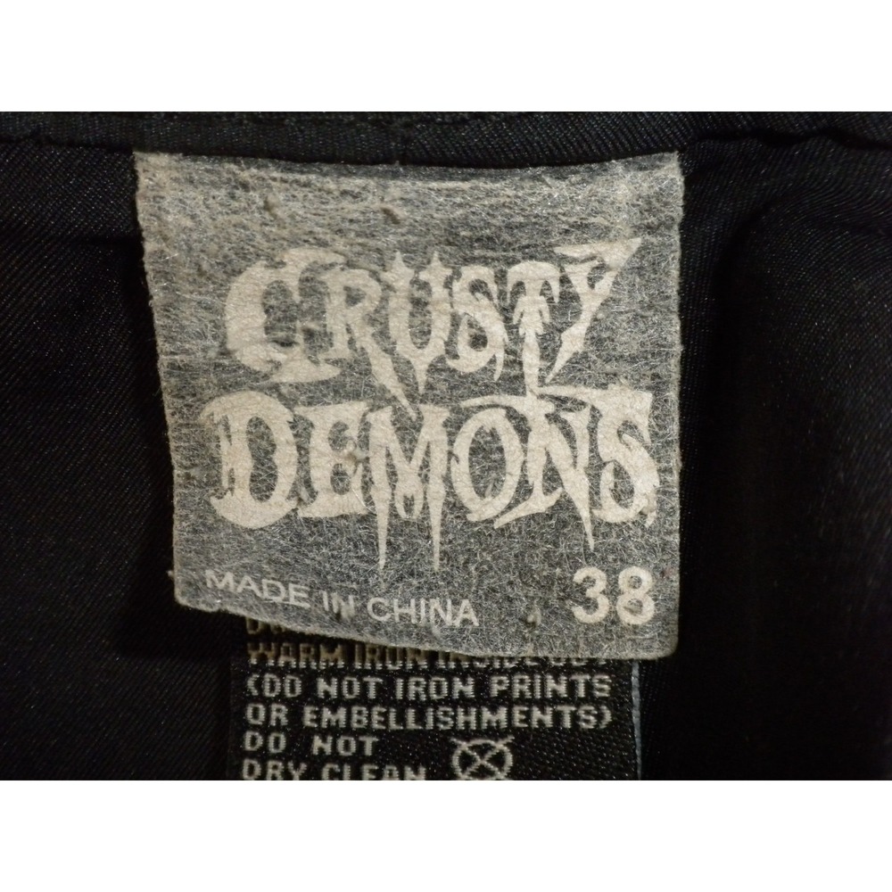 Crusty Demons Board Shorts 38 Black 90s Freestyle MotoX Metal Mulisha Streetwear - Picture 6 of 12
